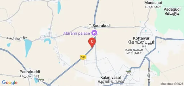 Chendhuran College of Engineering and Technology, Pudukkottai Map