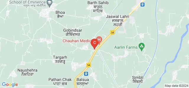 Aman Bhalla Group of Institutes, Pathankot Map