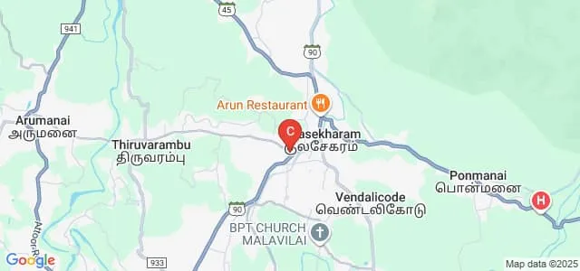 Sree Mookambika College of Nursing, Kanyakumari Map