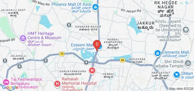 Presidency College, Bangalore Map