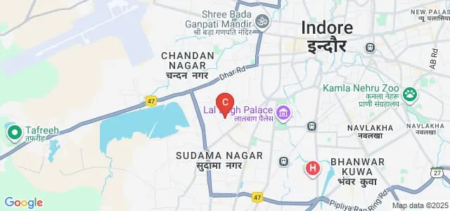 Shri Vaishnav Institute of Management and Science, Indore Map