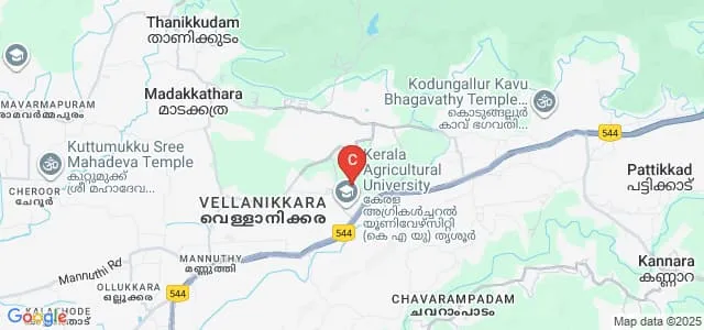 College of Co-Operation Banking and Management, Vellanikkara Map