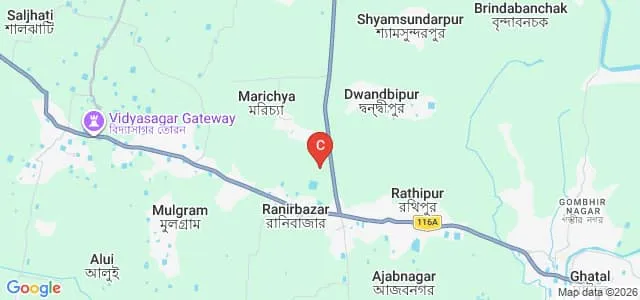 Pt Iswar Chandra Vidyasagar PTT and B Ed College, Paschim Medinipur Map