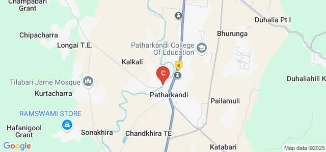 Patharkandi College, Karimganj Map