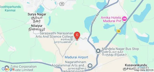 Saraswathi Narayanan College, Madurai Map