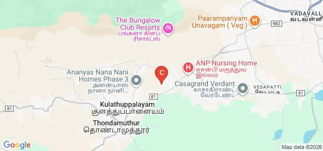 Kongunadu Institute of Allied Health Sciences, Coimbatore Map