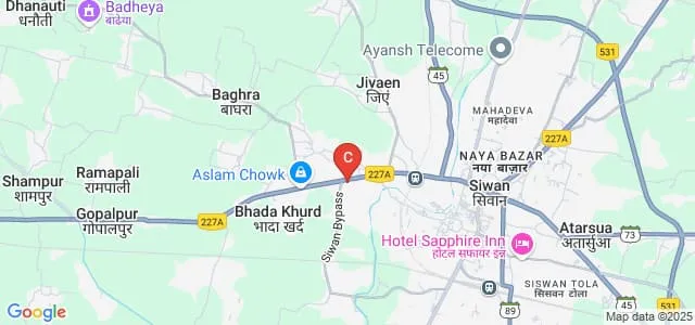 Daroga Prasad Rai Degree College, Siwan Map