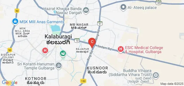 S Nijalingappa Institute of Dental Sciences and Research, Kalaburagi Map