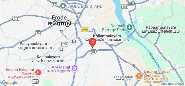 Avinasi Gounder Mariammal College of Education, Erode Map