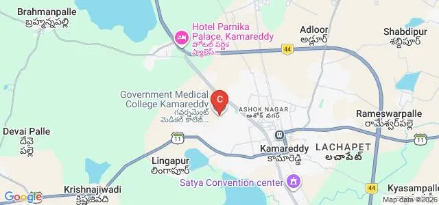 Government Medical College, Kamareddy Map