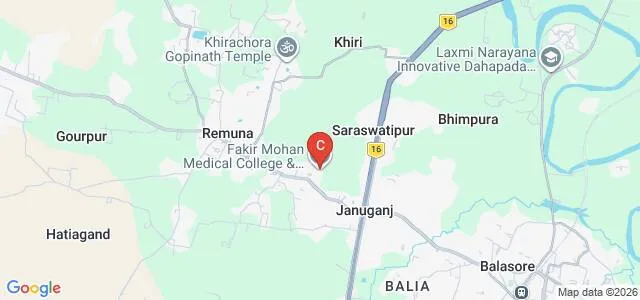 Fakir Mohan Medical College and Hospital, Balasore Map