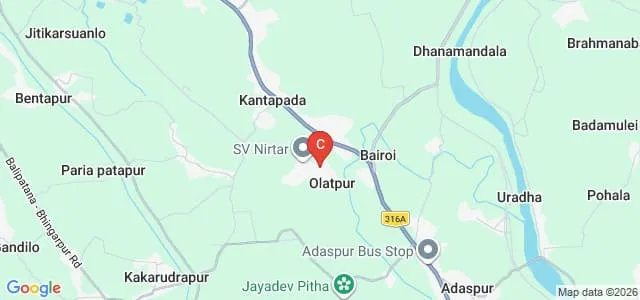Swami Vivekanand National Institute of Rehabilitation Training and Research, Cuttack Map
