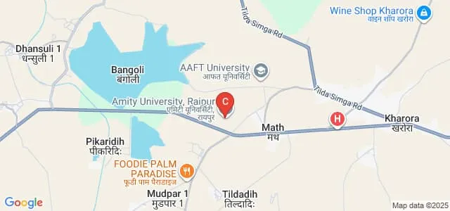 Amity Law School, Raipur Map