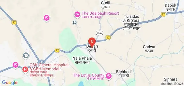 Maharaja College of Management, Udaipur Map