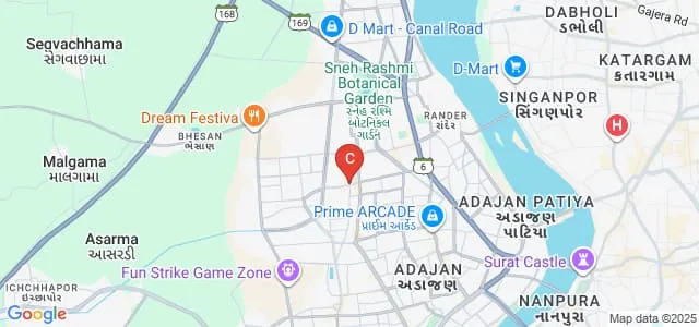 Smt ZS Patel College of Management and Technology, Surat Map