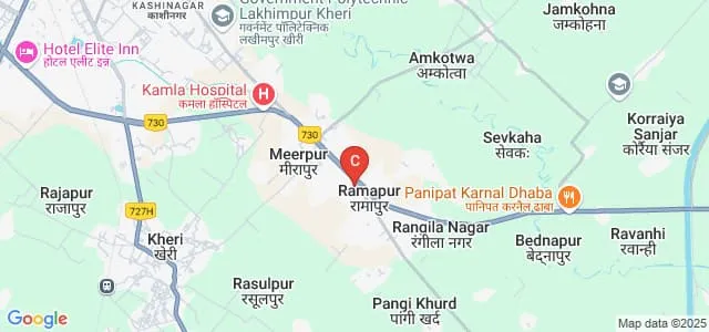 Chandra Shekhar Azad Degree College, Lakhimpur Kheri Map