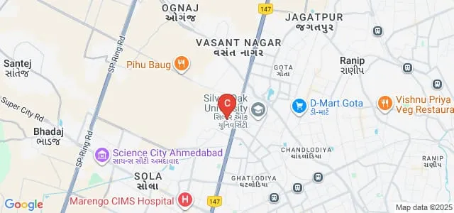 Shree Umiya KVC Nursing College, Ahmedabad Map