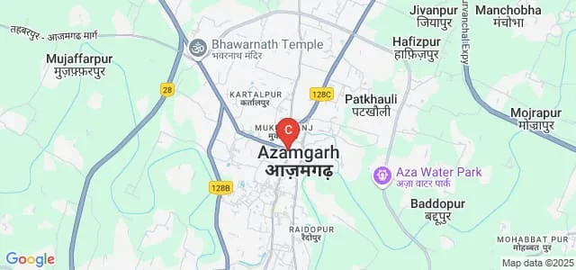Ramnath Dhananjay Smarak Mahila PG College, Azamgarh Map