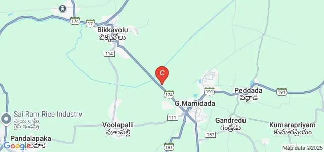 Dwarampudi Lakshmana Reddy College, Gollala Mamidada Map