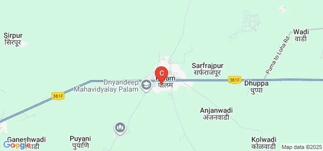 Madhavrao Patil Arts Commerce and Science College, Palam Map