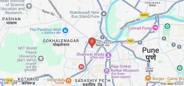 Modern College of Arts Science and Commerce, Shivajinagar, Pune Map