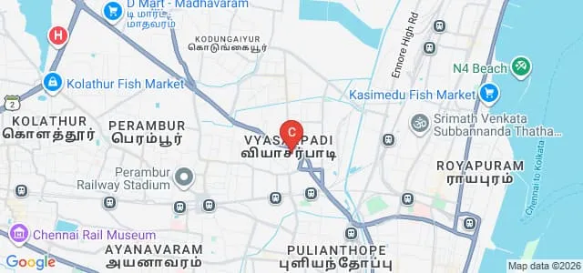 Dr Ambedkar Government Arts College, Chennai Map