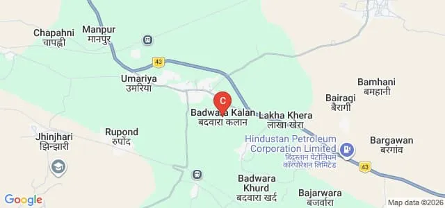 Government College, Badwara Map
