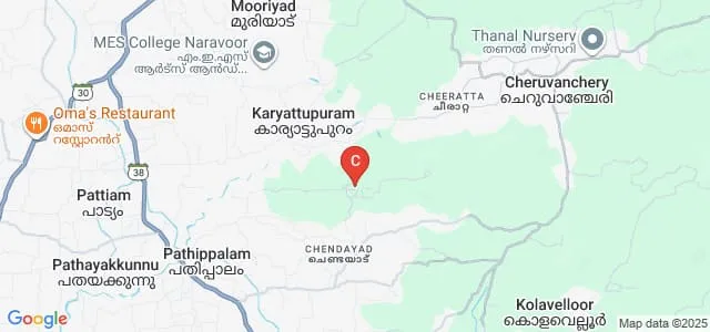 Mahatma Gandhi Arts and Science College, Chendayad Map