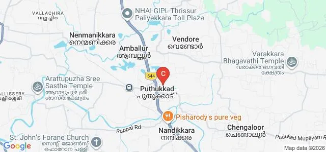 Prajyoti Niketan College, Pudukad Map
