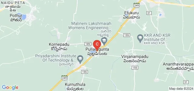 Don Bosco Institute of Technology and Science, Guntur Map