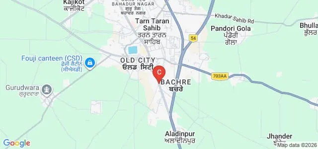 Sewa Devi SD College of Education, Tarn Taran Map