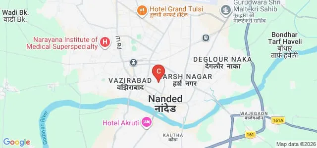 Utkarsh Vocational Training College, Nanded Map