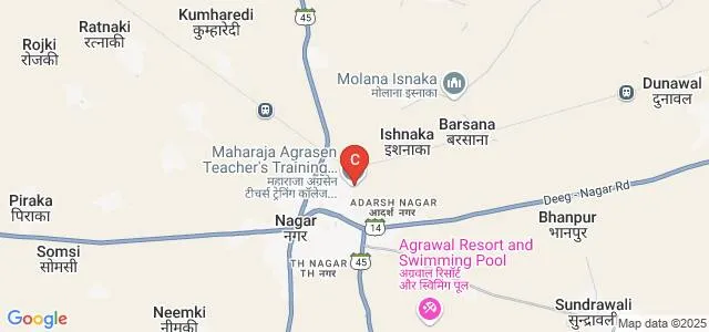 Maharaja Agrasen PG College, Bharatpur Map