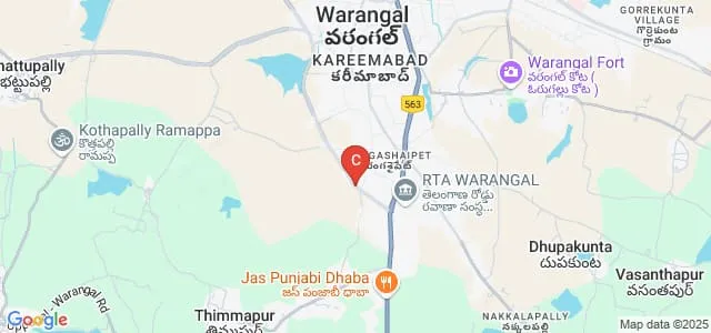 Ganapathy Engineering College, Warangal Map