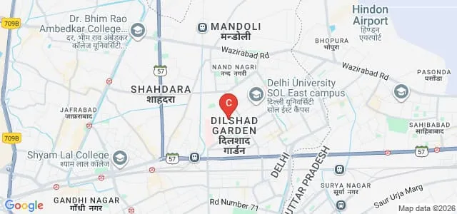 Florence nightingale College of Nursing, GTB Hospital, Delhi Map