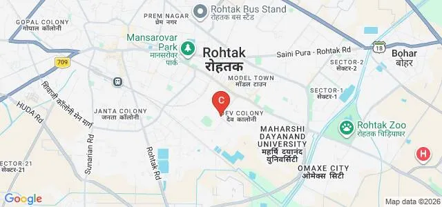 Pt Bhagwat Dayal Sharma Post Graduate Institute of Medical Sciences, Rohtak Map
