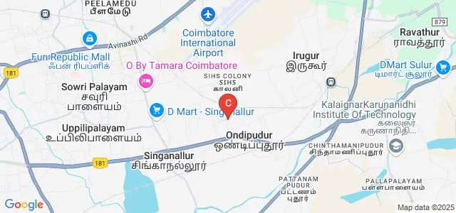 Sri Jayendra Saraswathy Maha Vidyalaya College of Arts and Science, Coimbatore Map
