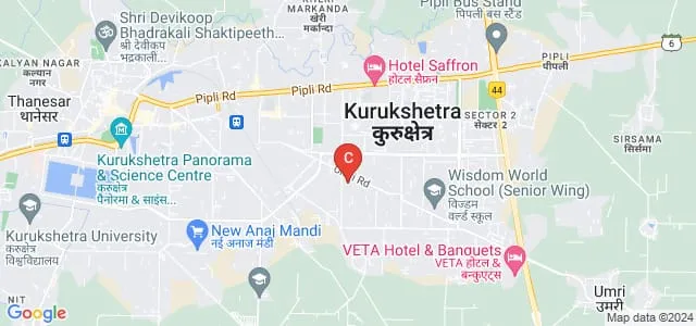 Shri Krishna Ayush University, Kurukshetra Map