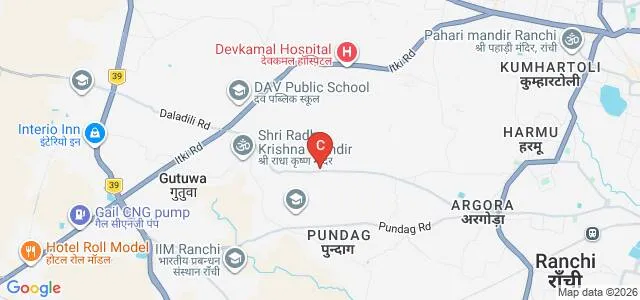 Ram Krishana Dharmarth Foundation University, Ranchi Map