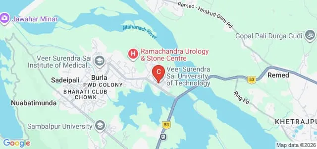 Veer Surendra Sai University of Technology, Sambalpur Map