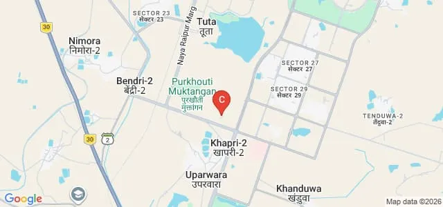 Dr Shyama Prasad Mukherjee International Institute of Information Technology, Naya Raipur Map