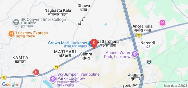 Babu Banarasi Das University, Lucknow Map