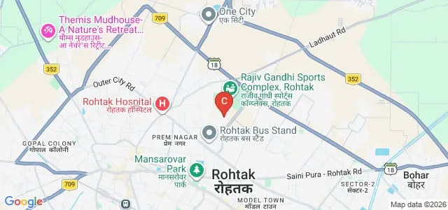 Pandit Lakhmi Chand State University of Performing and Visual Arts, Rohtak Map