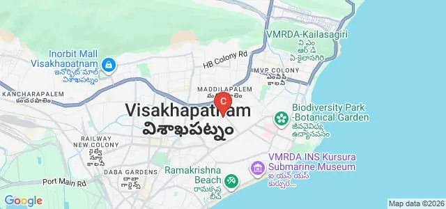 Andhra University, Visakhapatnam Map