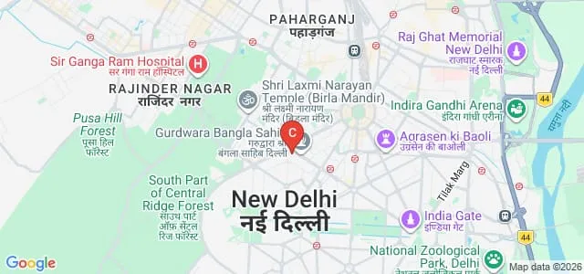 Morarji Desai National Institute of Yoga, New Delhi Map