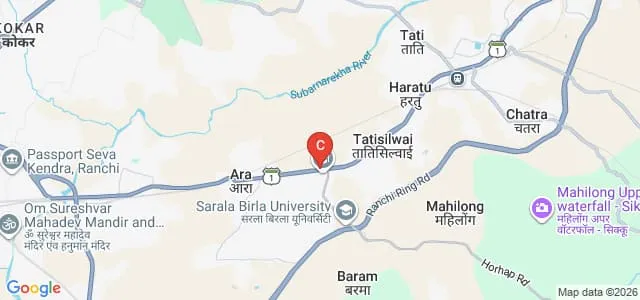 Sarala Birla University, Ranchi Map