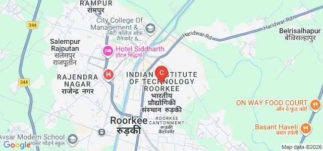Indian Institute of Technology Roorkee Map