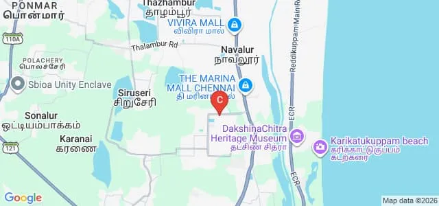Chennai Mathematical Institute, Chennai Map