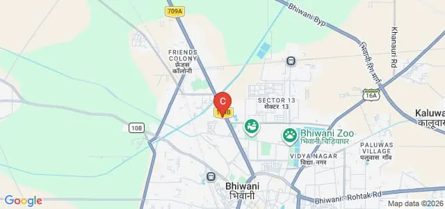 Chaudhary Bansi Lal University, Bhiwani Map