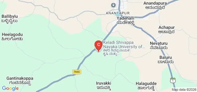 Keladi Shivappa Nayaka University of Agricultural and Horticultural Sciences, Shivamogga Map
